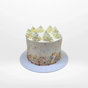 Pastel Rainbow Cake by The Cravery, colourful handcrafted cake made fresh at our cake shop in Shirley.