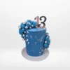 Personalised cake with custom message and smooth buttercream finish handcrafted in Birmingham.
