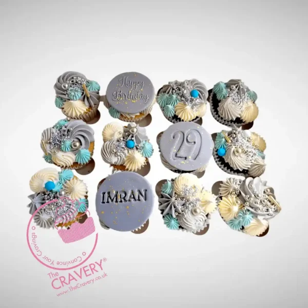 Personalised Cupcakes by The Cravery, handcrafted custom cupcakes available for delivery in Birmingham.