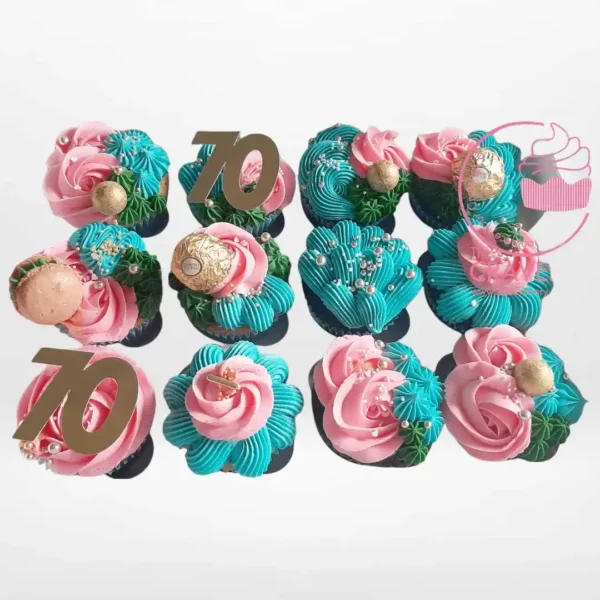 Personalised Cupcake by The Cravery, custom handcrafted cupcakes made in Birmingham.