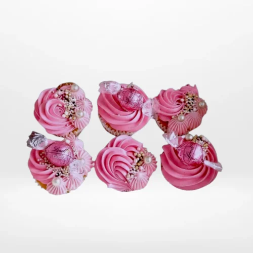 Pink Cupcakes by The Cravery, handcrafted cupcakes with elegant pink frosting, baked in Birmingham.