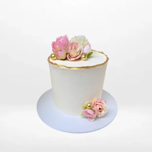 Pink and White Cake from Cake Shop Moseley