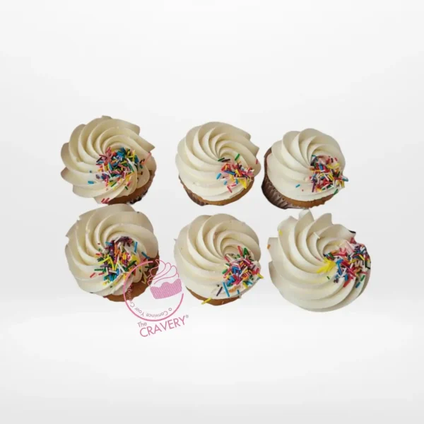 Promotional cupcakes with out edible logo toppers prepared for cupcake delivery in Birmingham.