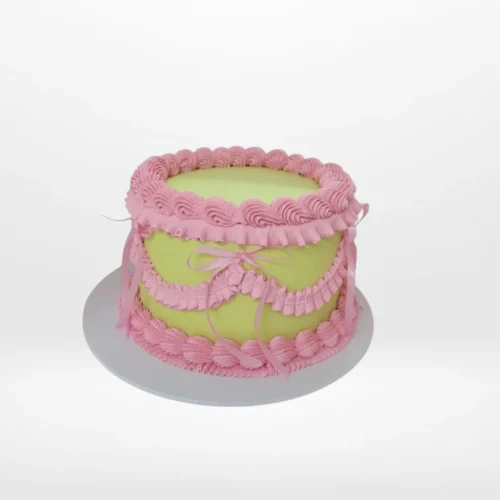 Retro Cake by The Cravery, handcrafted vintage-inspired cake available at our cake shop in Smethwick.