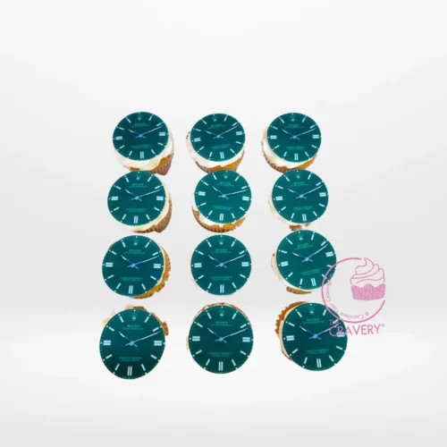 Rolex Cupcakes by The Cravery, luxury-themed handcrafted cupcakes baked fresh in Sutton Coldfield.