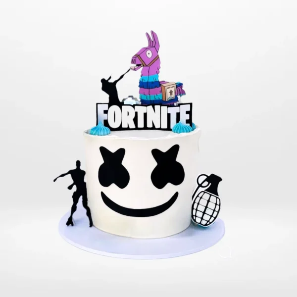 Simple Fortnite Cake by The Cravery, handcrafted gaming-themed birthday cake available near Solihull.