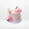 Simple Pink Cake Designs by The Cravery – elegant handcrafted pink buttercream cakes from the best cake shop in Birmingham.