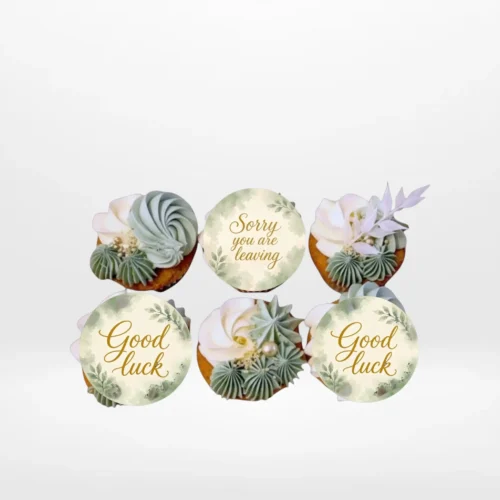Sorry Your Leaving Cupcakes by The Cravery, handcrafted farewell cupcakes baked fresh in Birmingham.