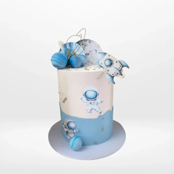 Space Birthday Cake with cosmic galaxy design from Cake Makers Birmingham