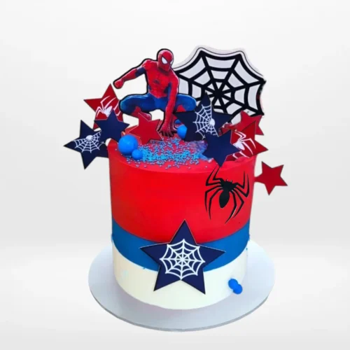 Spiderman Birthday Cake by The Cravery, handcrafted superhero cake from our cake shop in Kings Heath.