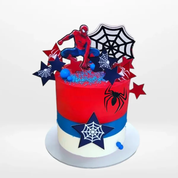 Spiderman Birthday Cake by The Cravery, handcrafted superhero cake from our cake shop in Kings Heath.