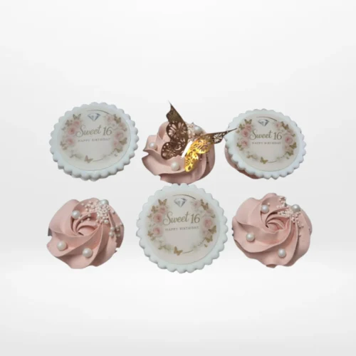 Sweet Sixteen Cupcakes by The Cravery, handcrafted cupcakes for 16th birthday celebrations in Solihull.