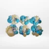 Turquoise Cupcakes by The Cravery, elegant buttercream cupcakes in turquoise tones, baked fresh in Sutton Coldfield.