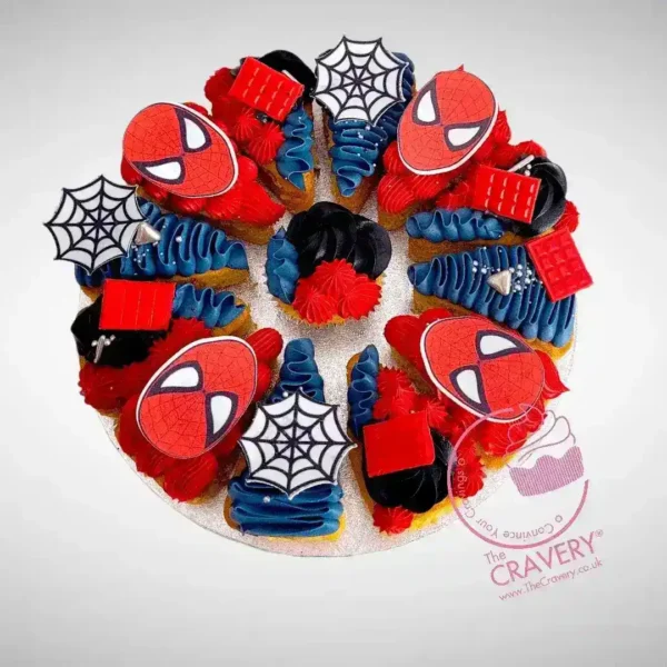 Birthday Cake Pizza with Spiderman by The Cravery, creative pizza birthday cake from birthday cakes Birmingham.