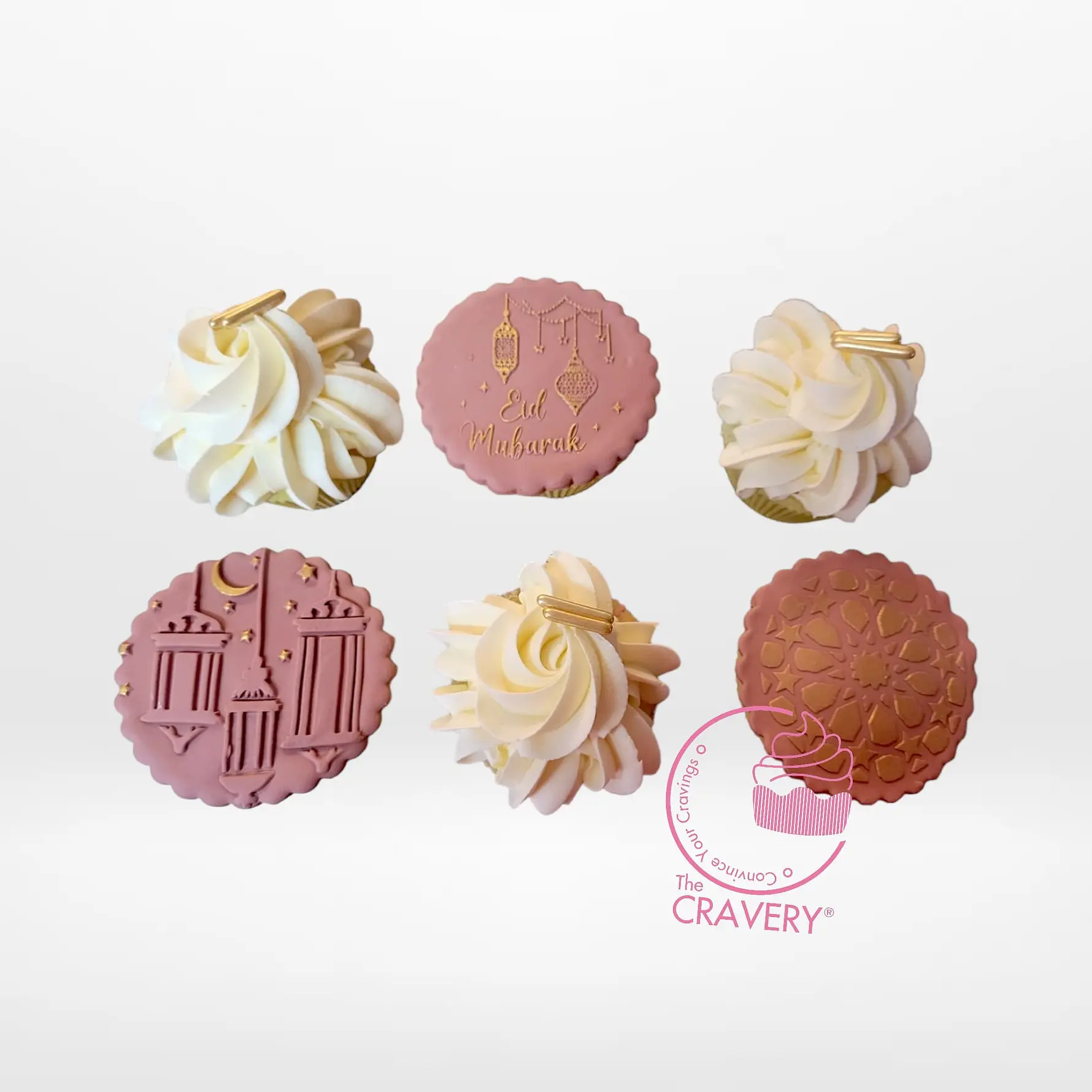 Eid Cupcakes by The Cravery, handcrafted festive cupcakes in Walsall.