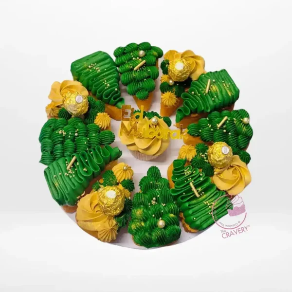 Eid Mubarak Pizza Cakes by The Cravery, realistic pizza-style cake for Eid from cake shop Birmingham.