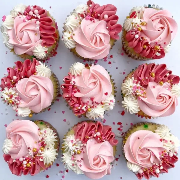 First Birthday Cupcakes by The Cravery, handcrafted baby cupcakes in Birmingham.