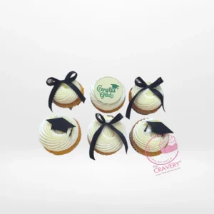 Graduation Cupcakes by The Cravery, handcrafted cupcakes celebrating graduates in Birmingham.