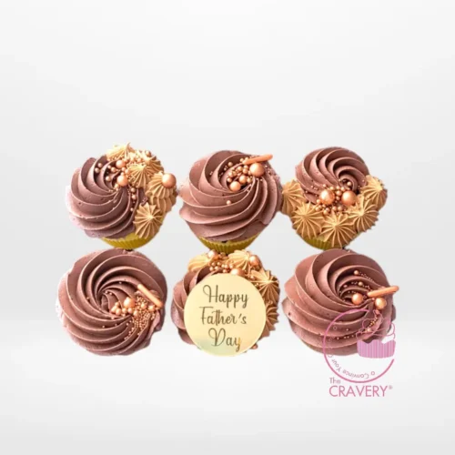 Happy Fathers Day Cupcakes by The Cravery, handcrafted Birmingham cupcakes.