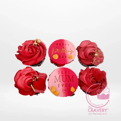 Happy Mothers Day Cupcakes by The Cravery, beautifully handcrafted cupcakes in Solihull.