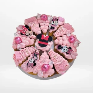 Minnie Mouse Pizza Cake by The Cravery, creative pizza-style Minnie Mouse cake from cake shop Birmingham.