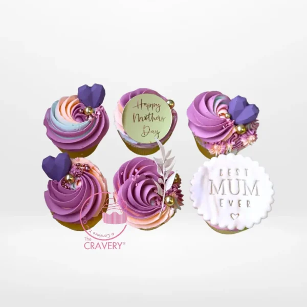 Mothers Day Cupcakes to Buy by The Cravery, handcrafted cupcakes in Sutton Coldfield.