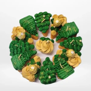 Pizza Birthday Cake in Green by The Cravery, creative pizza birthday cake from birthday cakes Birmingham.