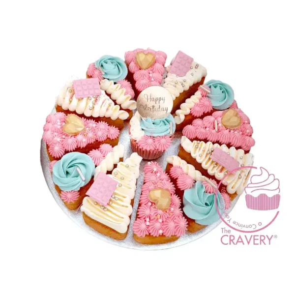 Pizza Cake in Baby Pink by The Cravery, elegant cake pizza cake from cake shop Birmingham.