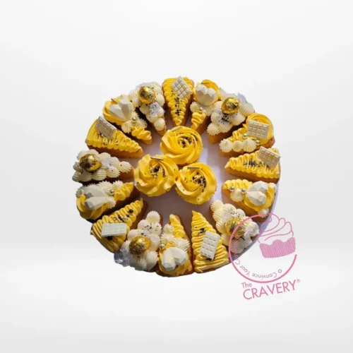 Pizza Cake Pizza Bees by The Cravery, creative bee-themed pizza cake from cake shop Birmingham.