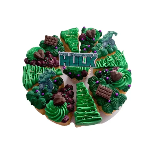 Pizza Cakes in Hulk Theme by The Cravery – superhero pizza birthday cake from birthday cakes Birmingham.