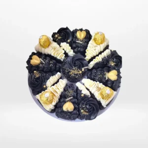 Pizza Cakes Pizza Black by The Cravery, bold pizza birthday cake from birthday cakes Birmingham.