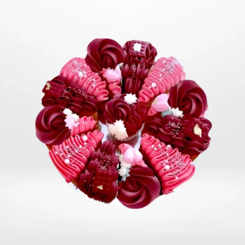 Pizza Cake in Raspberry by The Cravery – creative pizza birthday cake from birthday cakes Birmingham.