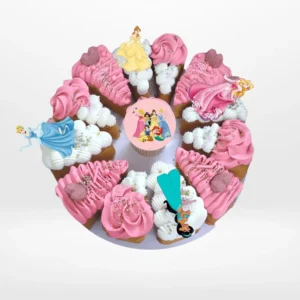 Princess Cake Pizza by The Cravery, princess themed pizza cake from cake shop Birmingham.