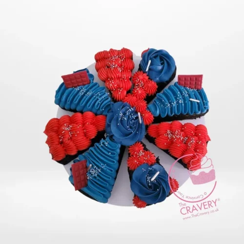 Cake in Pizza Shape by The Cravery, pizza style cake from cake shop Birmingham.