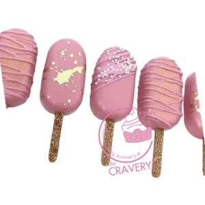 Elegant dusk cakesicles crafted by cake artist in Solihull