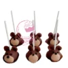 Bear themed cake pops with cute edible details handcrafted at a cake shop in Bearwood.