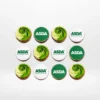 Corporate cupcakes with edible logo toppers, freshly prepared for cupcake delivery in Birmingham.