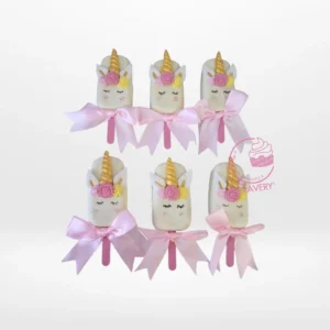 Unicorn Cakesicles handcrafted at Birmingham cake shop