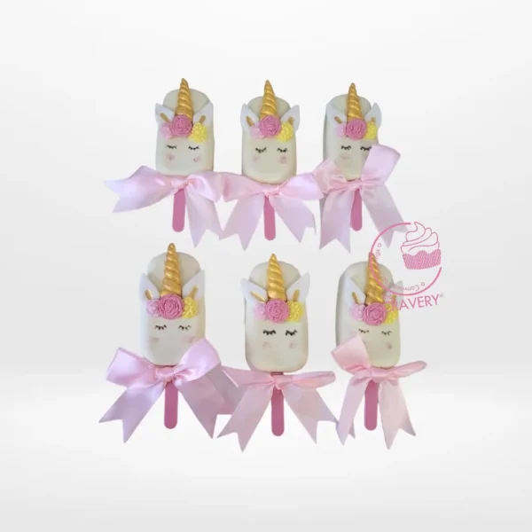 Unicorn Mini Cakesicle handcrafted at Birmingham cake shop