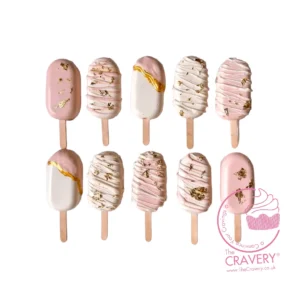 Bridal Shower Mini Cakesicles handcrafted in Birmingham city centre