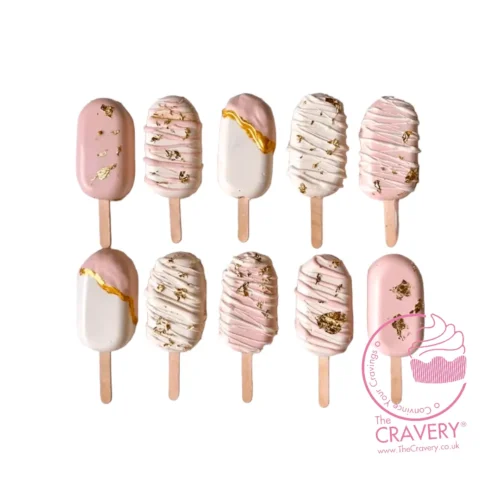 Bridal Shower Mini Cakesicles handcrafted in Birmingham city centre