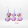 Pink cake pop with elegant decorations handcrafted at a cake shop in Sutton Coldfield.