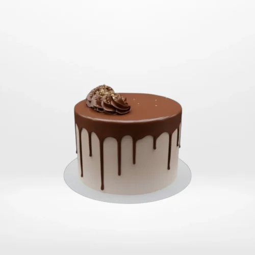 Custom celebration cake with smooth buttercream finish made in Birmingham.