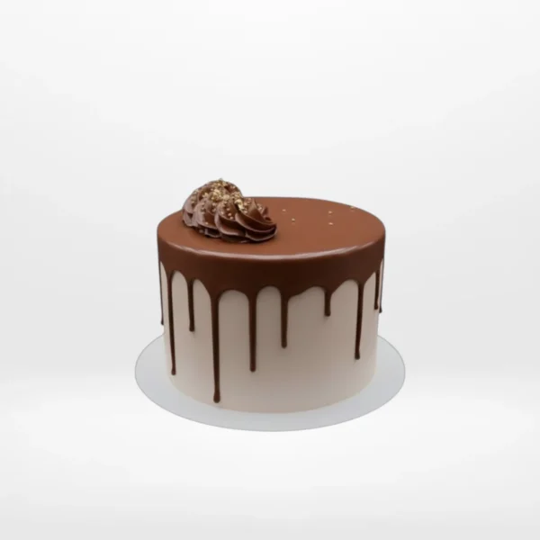 Custom celebration cake with smooth buttercream finish made in Birmingham.