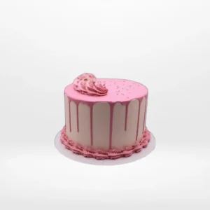 Cool modern cake with bold colours and smooth buttercream made in Birmingham.