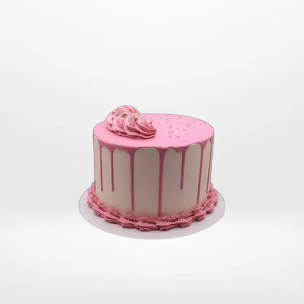 Cool modern cake with bold colours and smooth buttercream made in Birmingham.