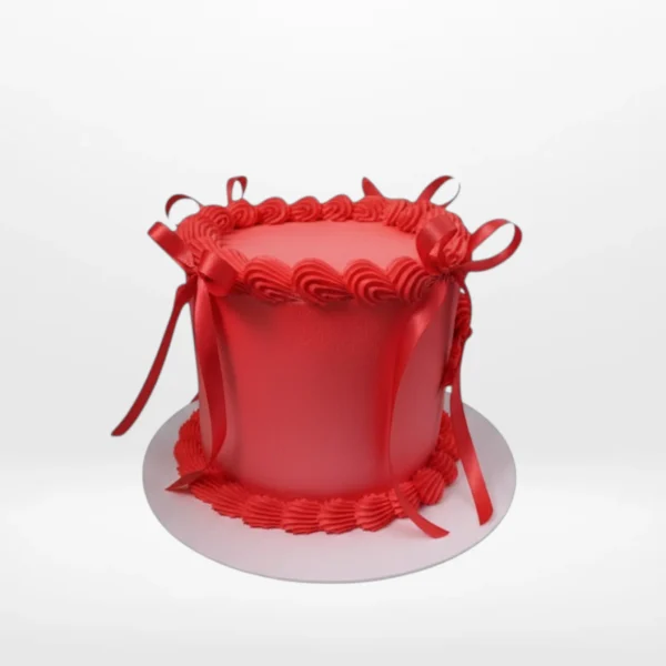 Custom birthday cake with smooth buttercream finish made in Birmingham.