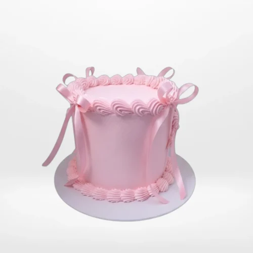 Custom celebration cake with smooth buttercream finish made in Birmingham.