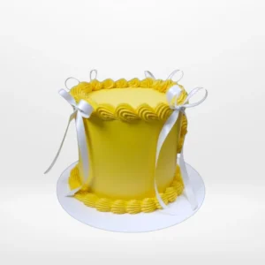 Custom celebration cake with smooth buttercream finish made in Birmingham.