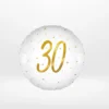 Gold and white 30th birthday balloon from Cake Shop Solihull.